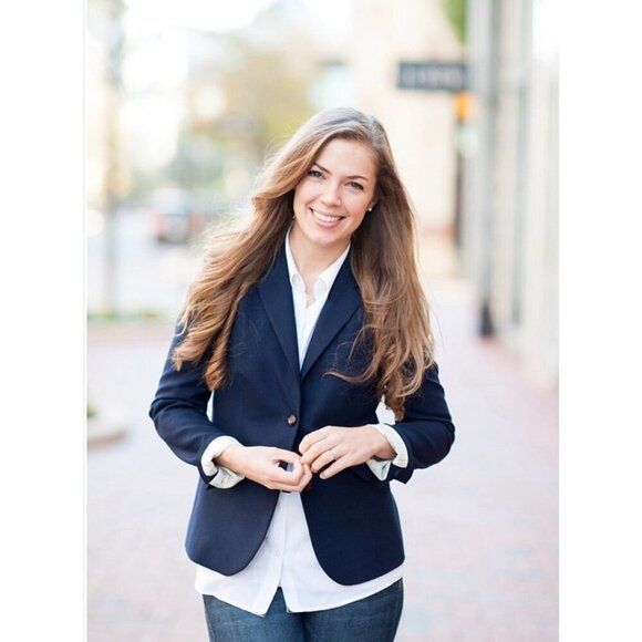 NEW! J.Crew Schoolboy Blazer Wool Blend Navy Blue SZ 6 - Picture 6 of 14